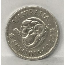 AUSTRALIA 1940 . ONE 1 SHILLING . KEY DATE